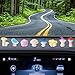 8 Pcs Cute Mushroom Car Accessories, Funny Resin Mushroom Figurines Dashboard Decorations & Rear View Mirror Decorative Automotive Ornament Interior Decors for Car Home Garden Office Desk (Colorful)