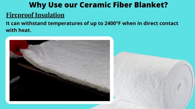 Couverture Isolante En Fibre De Céramique 2600°F - Ignifuge Pour Four, Forge, Poêle à Bois - Taille 61 X 39,9 X 2,5 Cm