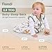 FIEMOL Baby Sleep Sack 6-12 Months, 2.5 TOG Cotton Winter Baby Wearable Blanket with 2-Way Zipper, Warm Soft Sleeping Bag for Newborn Infant Boy Girl, Medium Giraffe