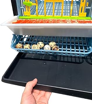 Quail Cage – Add Layer Power Washable, Durable ABS Plastic | Hatching Time