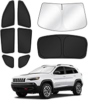Vista 30 de Parasoles para parabrisas de automóvil, cubierta para ventana lateral y trasera, protección de privacidad, mantiene el vehículo fresco, color negro