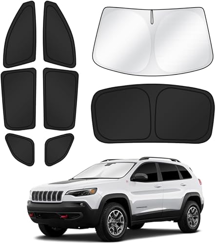 Miniatura 33 de Parasoles para parabrisas de automóvil, cubierta para ventana lateral y trasera, protección de privacidad, mantiene el vehículo fresco, color negro