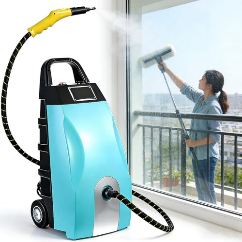 Nettoyeur vapeur professionnel 3000 W haute performance - Réservoir 3,5 L, vapeur haute température à 110 °C pour cuisines restaurant, nettoyeur vapeur léger avec...