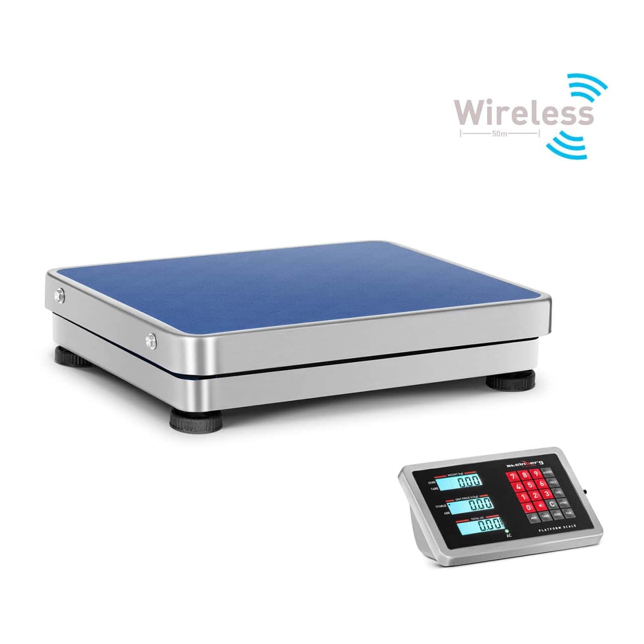 Steinberg Systems SBS-PF-150W Balance Plateforme Sans Fil 0.2-150 Kg Balance Professionnelle Balance De Table