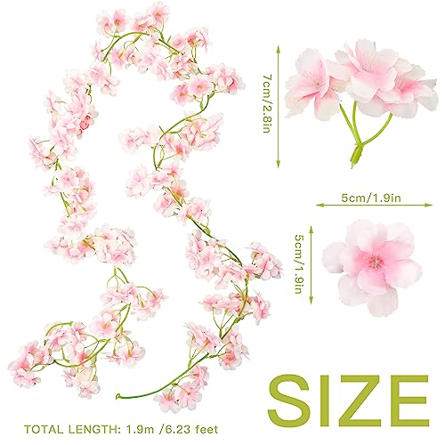 Guirlande de fleurs de cerisier pour arche de mariage et décoration de salle festive