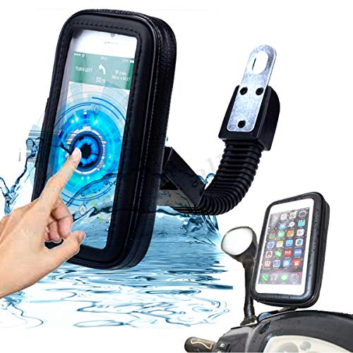 Suporte De Retrovisor Celular A Prova Aguá para Moto 6,3 Polegadas