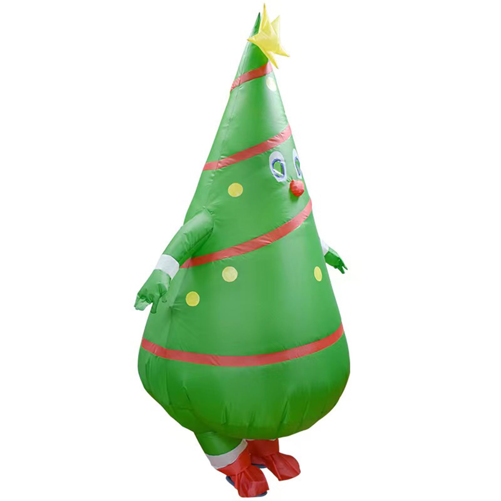 Arokibui Inflatable Christmas Tree Costume Blow up Christmas Costume Cosplay Party Halloween Christmas Suit Xmas Decor Festive Costume - Image 2
