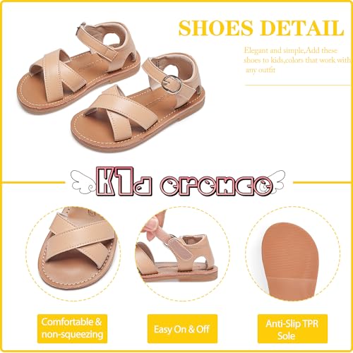 Image of Kiderence Toddler Girls Sandals Little Girls Kids Summer Shoes Toddler Sandals