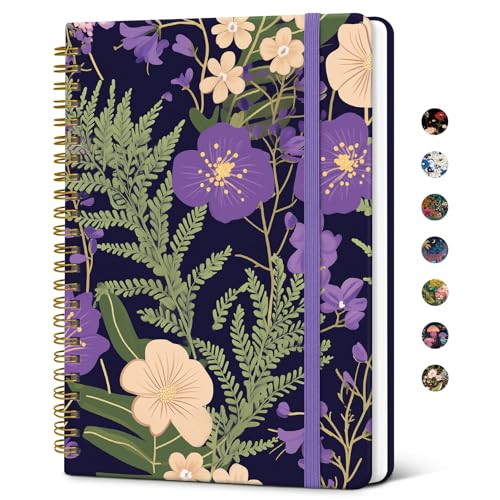 Mignon carnet ligné A5 Taja violet et joli journal intime à couverture rigide