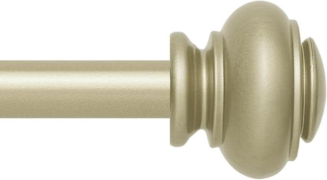 Standard Decorative Curtain Rods for window 30 to 84,3/4 inch Adjustable Curtain Rods,Heavy Duty Drapery Rods,Nickel