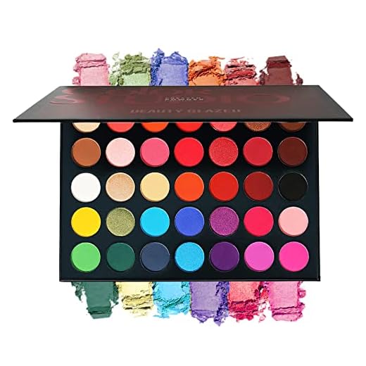 35 Color Studio Palette per ombretti Palette per trucco, Tonalità di colore perfettamente combinabili, Opaco, Trame luminose e scintillanti, Per occhi seducenti