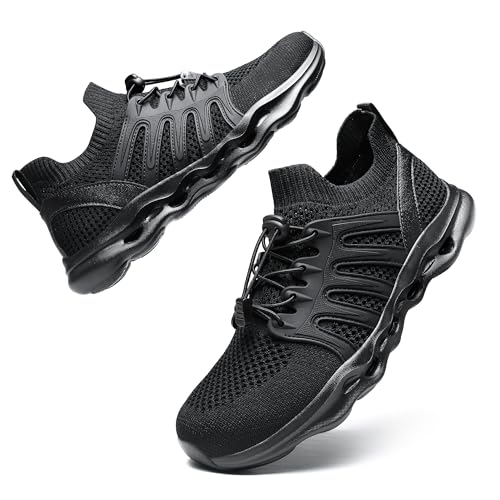 Water Shoes for Men Hiking Amphibious Beach Mens Shoes Lightweight Water Sports Shoes for Swimming Fishing Kayaking Allblack