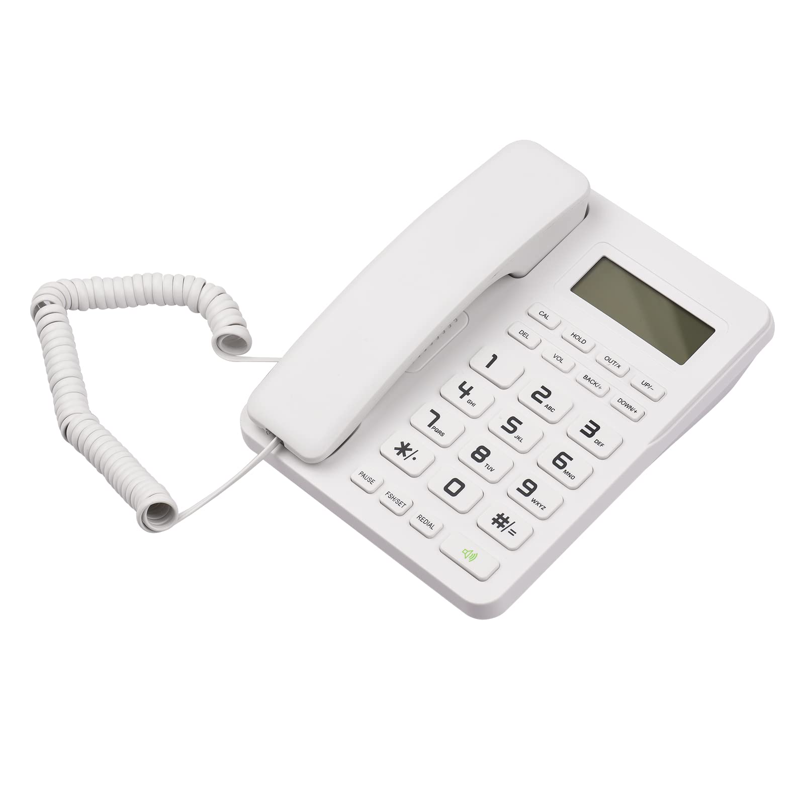 Téléphone de bureau filaire mains libres avec écran et fonction mute