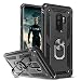Produktbild LeYi Handyhülle für Samsung Galaxy S9 Plus Hülle (Nicht S9), Full 360 Grad Tough Armor Schutzhülle Militär Outdoor Handy Hülle Stoßfest Hard Case für Samsung S9+ Schwarz