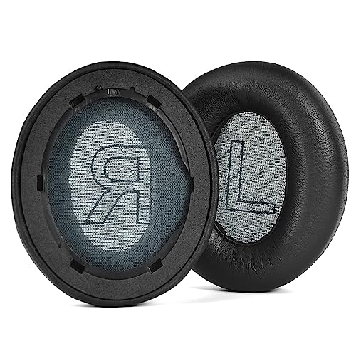 Levigo Protein Leather Replacement Ear Pads para auriculares compatibles con Anker Soundcore Life Q20 / Q20 BT, acolchonado de espuma viscoelástica transpirable miniatura 3