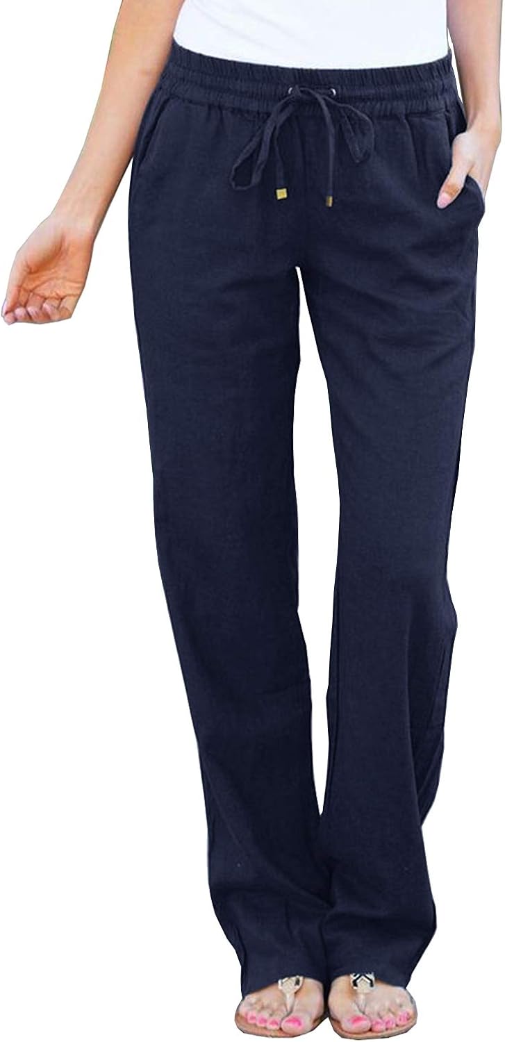 wide leg linen pants palazzo