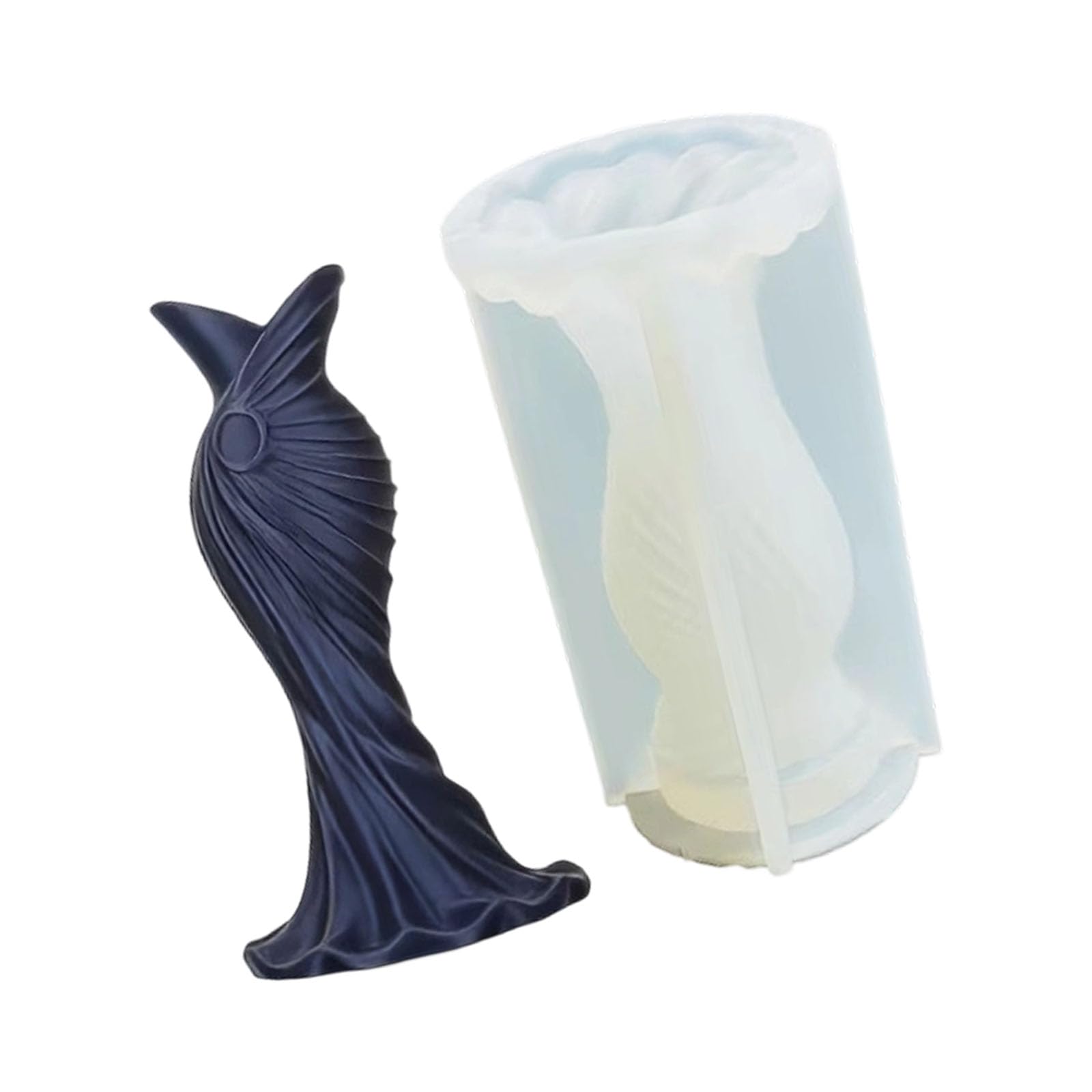 Mekalero Dress Silicone Multipurpose Silicone Baking Tool for Soap Chocolate Wedding Decoration Blossomy Candlewax Cast