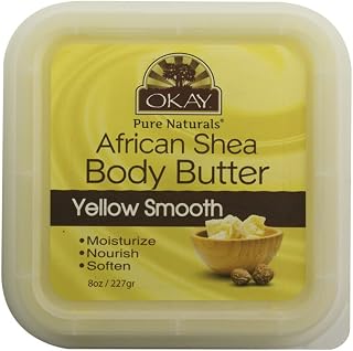 Shea Butter Yellow Smooth Deep Moisturizing 7oz weight (8oz jar size)