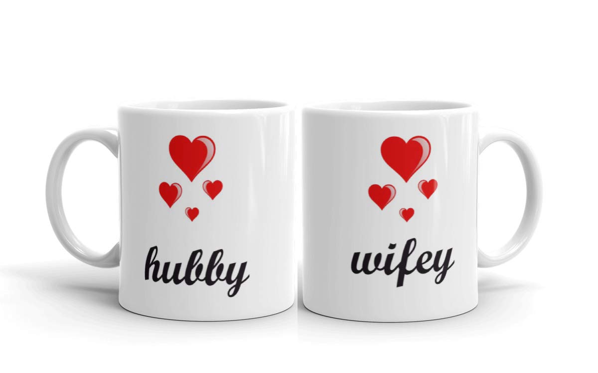 Youth Style Ceramic Coffee Mug - 2 Pieces, Multicolour, 330 ml