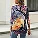 Womens Halloween Henley Shirt 3/4 Sleeve V Neck Pullover Y2K Tops Funny Witch Print T-Shirt Retro Festival Costumes 2025 Fashion Plus Size Tee Loose Lightweight Fall Clothes