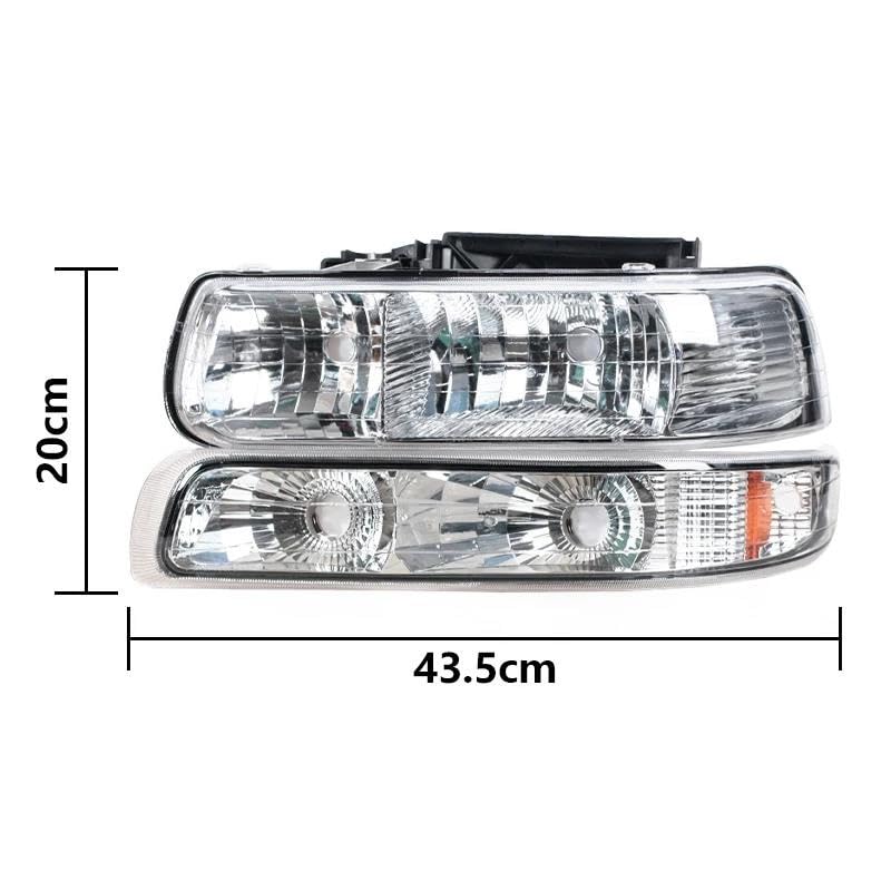Feux anti-brouillard pour Chevy Silverado 1500 1999-2002 phares DRL
