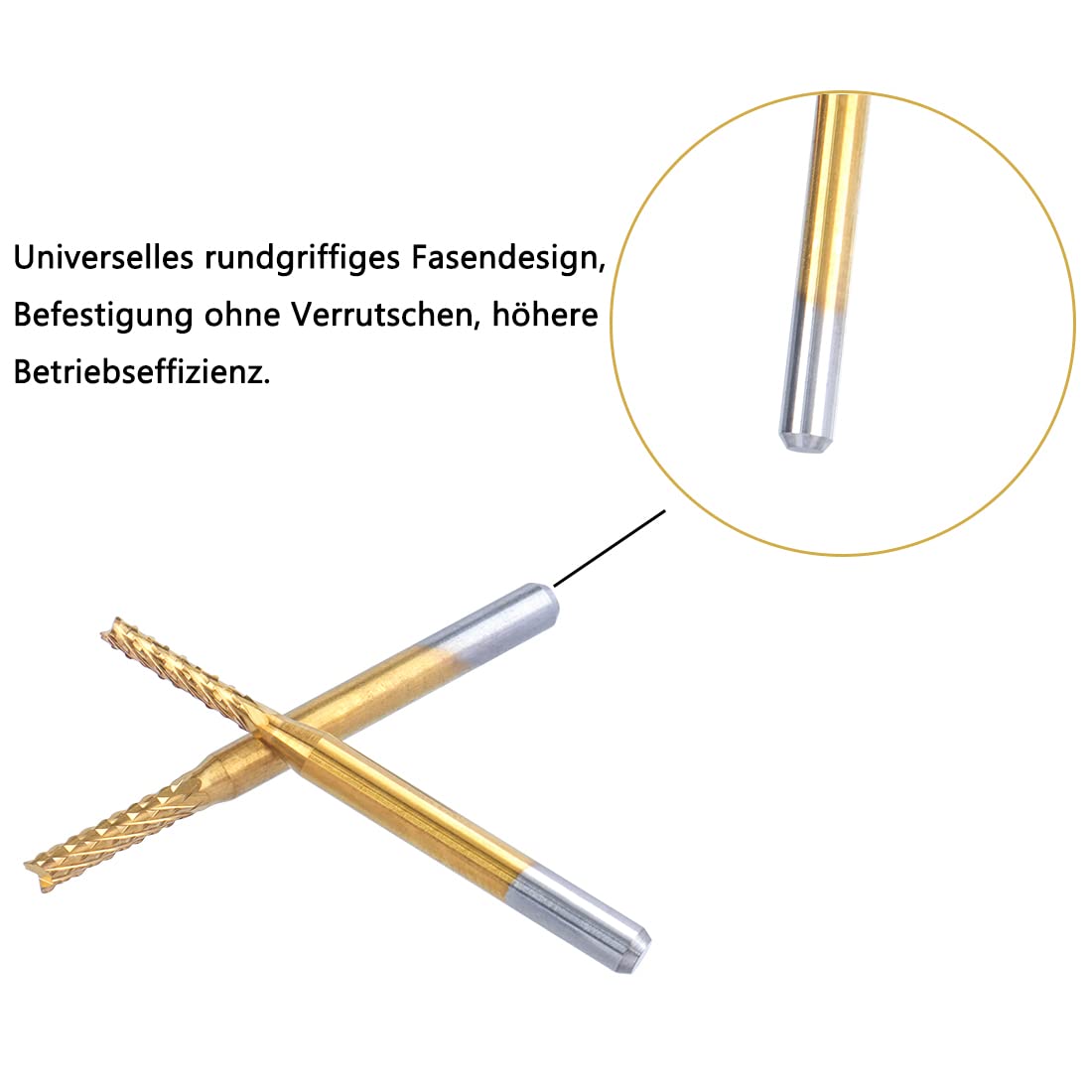 Bestgle Lot De 10 Fraises Rotatives à Double Coupe En Carbure De Tungstène De 3 Mm Pour Outil Rotatif à Longue Tige De 100 Mm