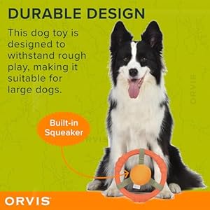   Orvis-Dog-Whitewater-Toss-Ring-Floating-Fetch-Toy-and-Chew-High-Visibility-Wheel-Shaped-Frisbee-Dog-Toy-Floats-in-Water-Quick-Dry-Easy-to-Clean-Squeaky-Toy-for-Large-Dogs-Aggressive-Chewers