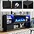 oneinmil 70-Inch TV Stand with 36” Electric Fireplace, Entertainment Center for TVs up to 80”, LED Lighting, Fireplace TV Console for Living Room