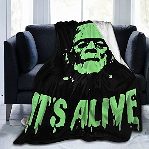 Mioolkt Frankenstein Blanket Throw Blankets Ultra Soft Flannel Lightweight Throws For Couch, Bed cover