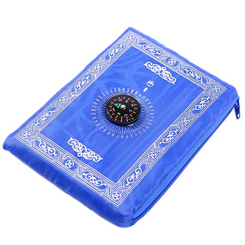 Muslim Prayer Rug with Compass, Muslim Travel Prayer Mat, Compass Islamic Outdoor Prayer Carpet, Islamic Prayer Pad, Portable Muslim Prayer Blanket, Muslim Penguin Bathroom Decor