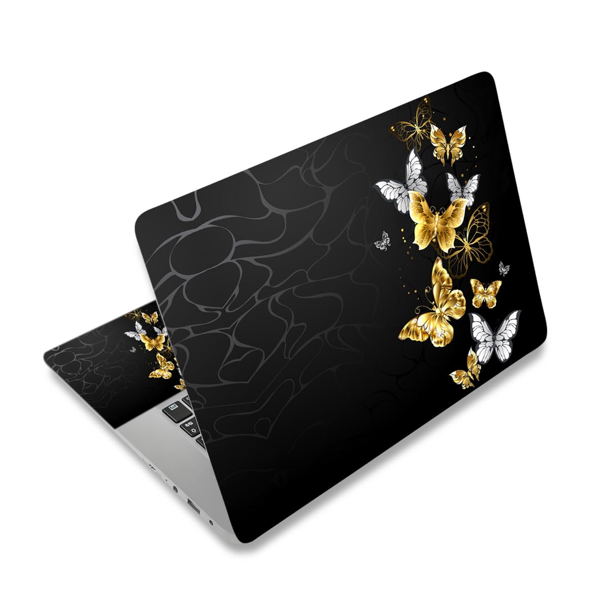 Laptop Skin Sticker Decal,12" 13" 13.3" 14" 15" 15.4" 15.6" Laptop Skin Sticker Protector Cover for Toshiba Hp Samsung Dell Apple Acer Leonovo Sony Asus Laptop Notebook (Cool Butterflies)