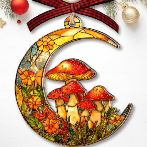 Mushroom Ornaments for Christmas Tree - Mushroom...