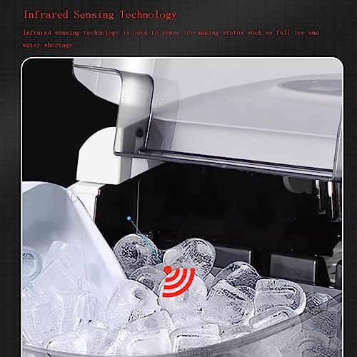 Máquina para hacer hielo portátil GORTTYEO 33 lb miniatura 3