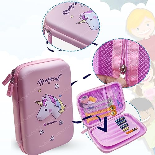 Image of FunBlast Pencil Case for Kids, Kids Pencil Pouch, Unicorn Pouch for Girls, Pencil Pouches for Kid, Pencil Box for Kid, Pencil Case Organizer for Girls, Birthday Return Gifts