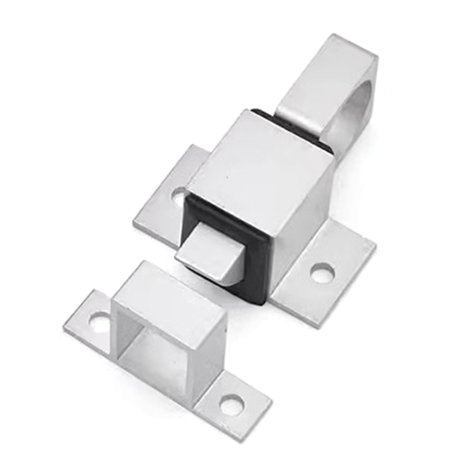 Tertioi Silver Closing Impact Door Latch Aluminum Impact For Residential And Commercial Use Easy Installation Rust Proof