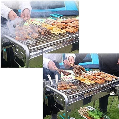 Zetify バーベキューグリル バーベキューコンロ 4~6人用 キャンプ用グリル・焚火台 Bbq コンロ チャコールグリル 焼き台 炭グリル 多機能 バーベキューセットラック 調味料ラック アウトドアコンロ 携帯便利 キャンプ用品 の商品画像 3