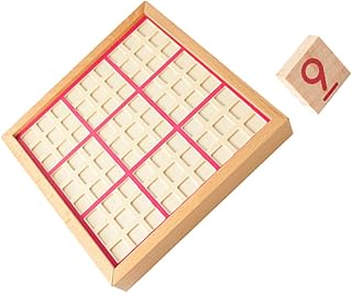 ERINGOGO Educativo Madera Sudoku de Juguete de Aprendizaje Color Rosa Desarrollar Creatividad Inteligencia Infantil