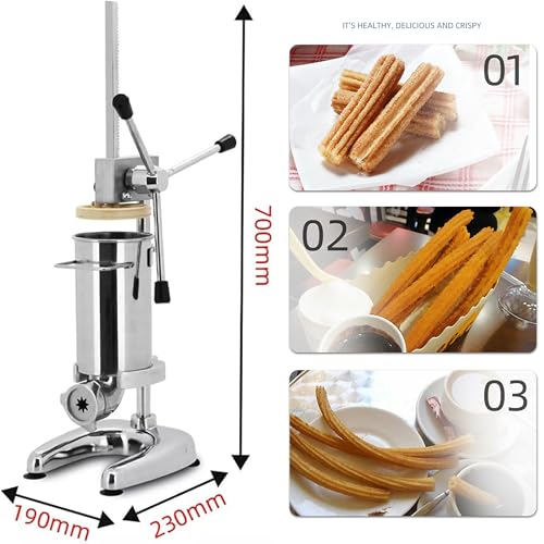 Manuelle Churro- und Donut-Creme-Füllmaschine, Edelstahl, für Bäckereien, Dessertläden, Heimgebrauch