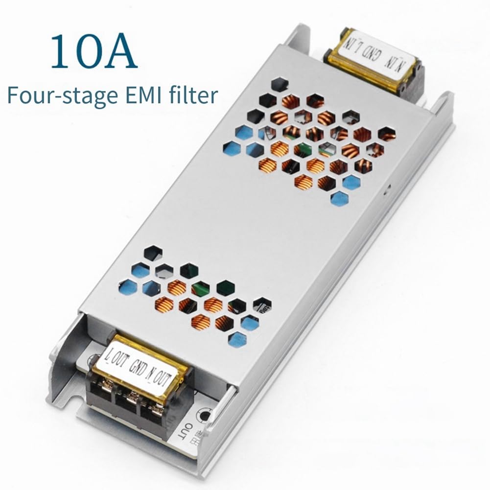 Jimenez Filtre EMI 10A Suppresseur D'Interférences Électromagnétiques à 4 Étages Purificateur D'Amplificateur Audio EMC de Puissance Commune avec Coque
