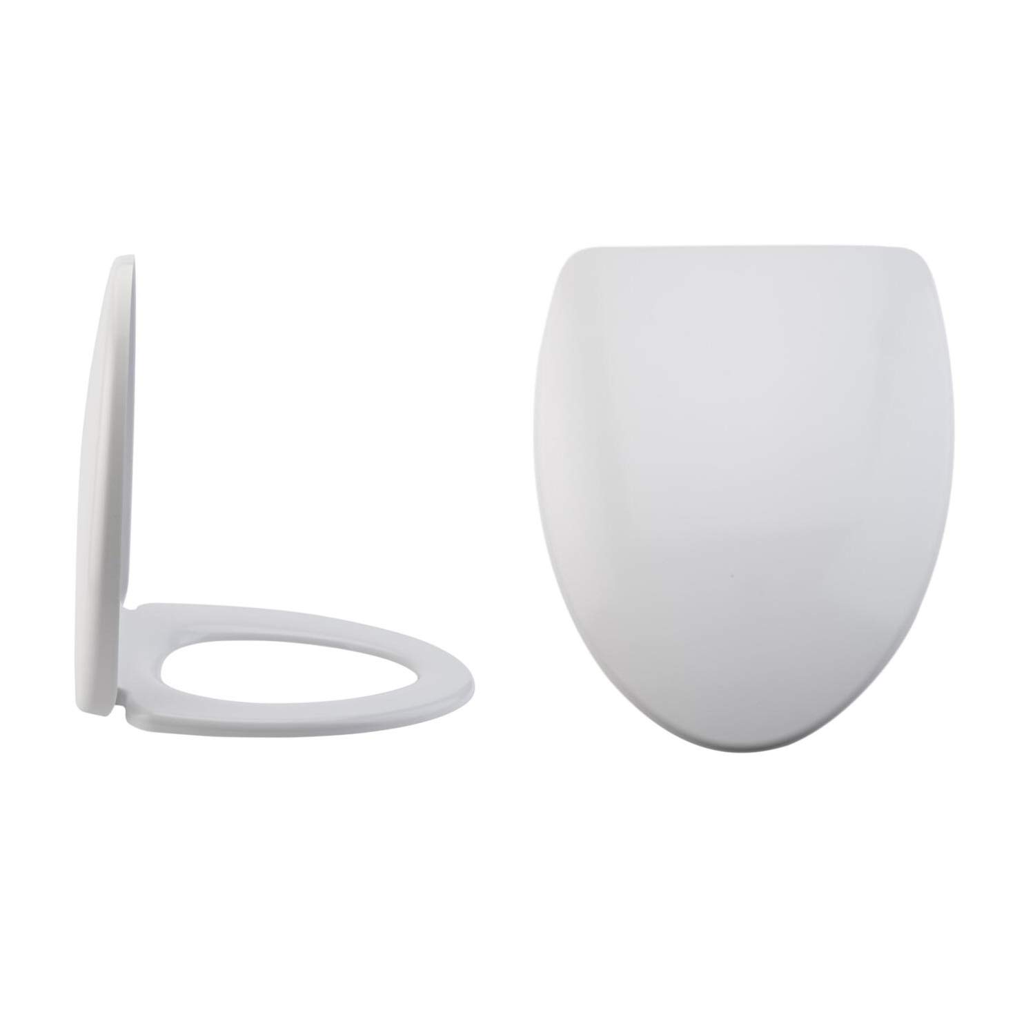 Milano Altham White Toilet WC Quick Release Soft Close Seat - 385mm x 465mm
