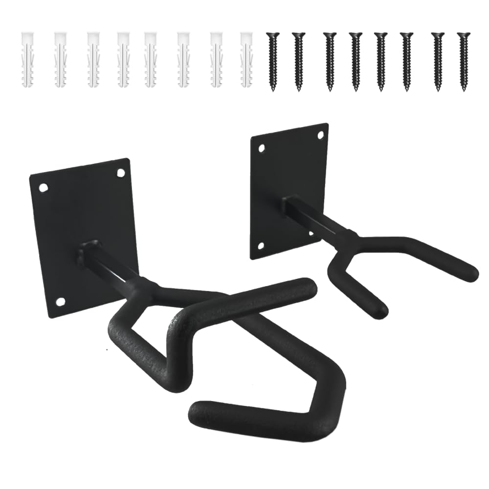 MiOYOOW Gun Rack Wall Mount, Indoor Vertical Rifle Hanger, Height Adjustable Gun Display Stand for Rifles Shotguns Archery Bows