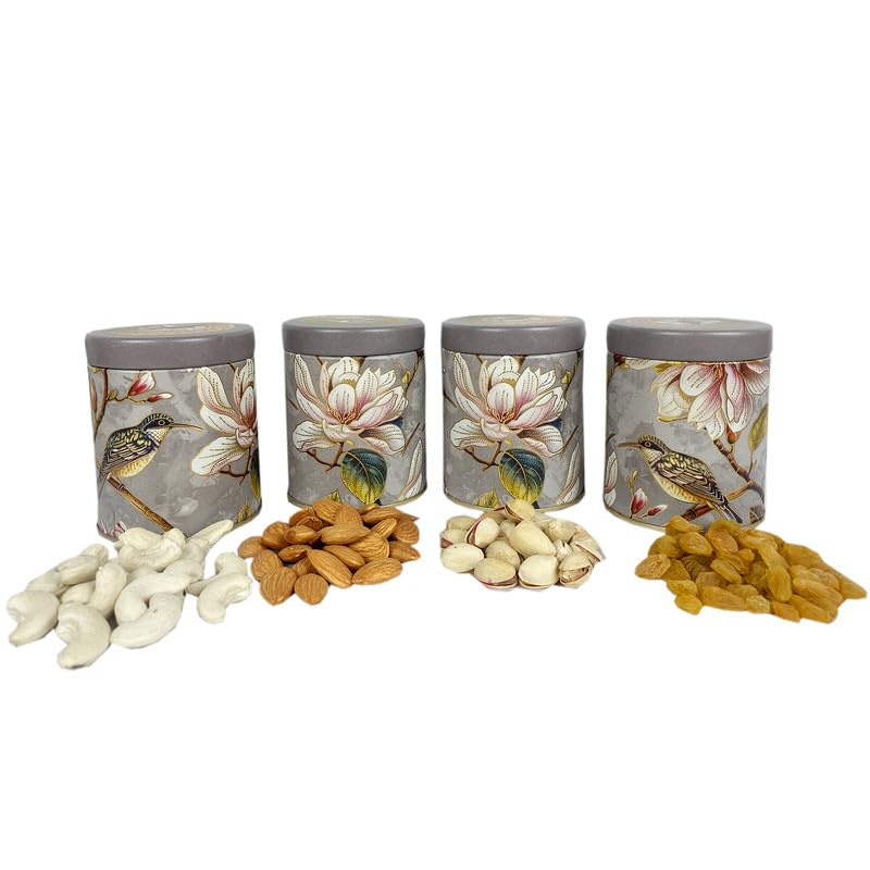 Image of NUTRI MIRACLE Rakhi Special Hamper Box with Mixed Nuts and Chocolates | Engagement Guest Gifting with Gourmet Nut and Chocolates Pack