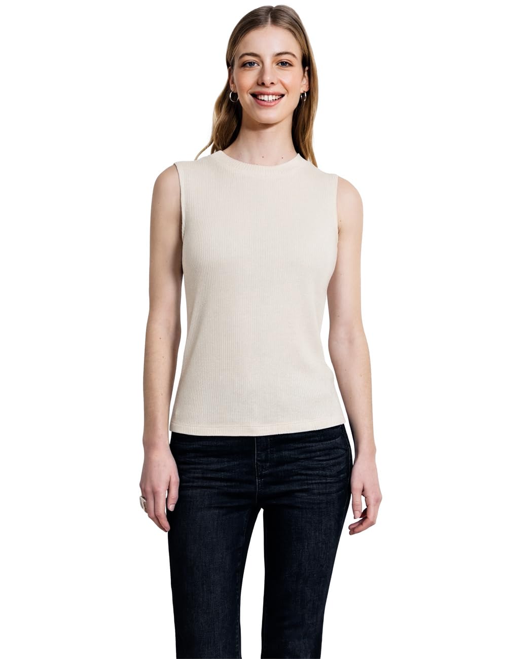 Street One Studio Damen Glitzerndes Strick-Look Top