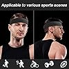 Flintronic Sport Bandeau pour Hommes Femme, 2PC Elastique Antidérapant Anti-Humidité Sports Hairband Unisexe pour Fitness, Bandeau Cheveux pour Ski Course à Pied Yoga Gym Cyclisme Running Basketball #4