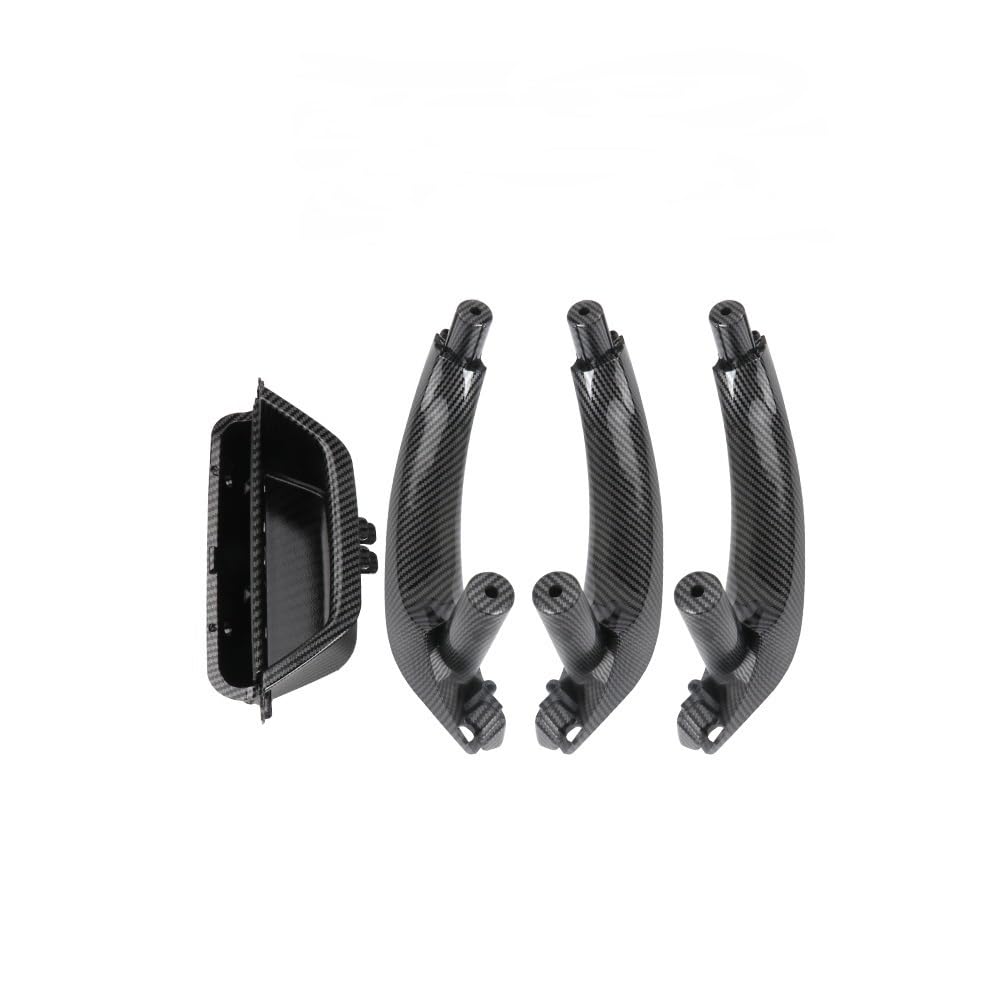Pibid Car Inner Handle Car Interior Door Handle Inner Panel 51419209216 for X3 for X4 for F25 for F26(Carbon LHD 1 Set)