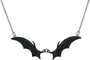 Black Bat Choker Necklace - Gothic Punk Accessory