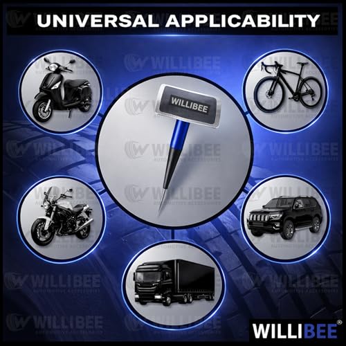 Image of WILLIBEE 3 Pcs Mushroom Plug Tubeless Tyre Puncture Repair Kit for Bike & Car | Tire Puncher Repair Patches (3 Pcs, (80 x 12mm))