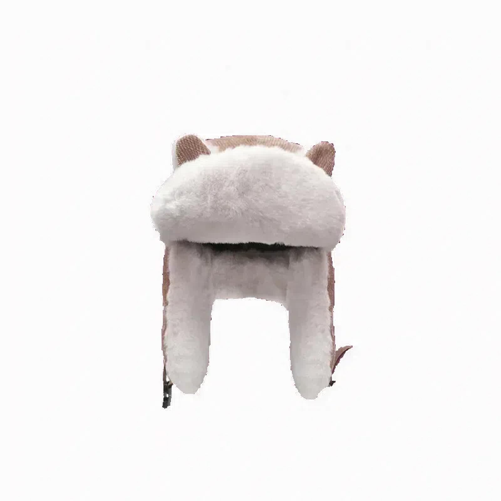 Czapki Czapki Skullies Czapki Beanie Rosyjska Zimowa Czapka Kobiety Zima Narty Śliczne Kocie Uszy Dziecięca Czapka Ochronna Uszy Kolarstwo Ciepłe Rodzic-Dziecko Wiatroszczelna Czapka