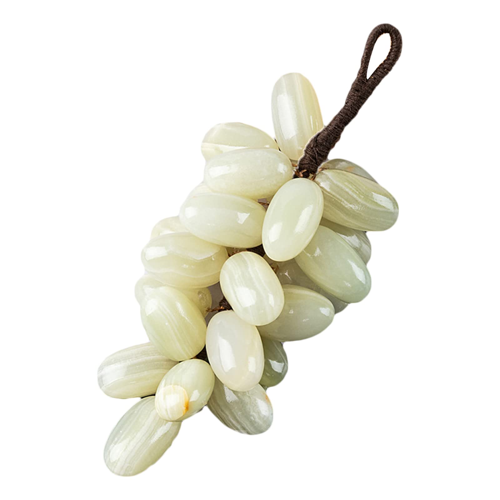Cristal de jade naturel en grappe de raisin, ornement suspendu d'exception