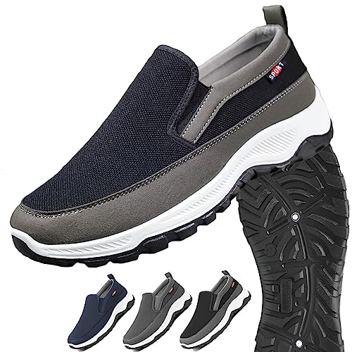 Zapatillas CNA Trop, Plimsolls de Viaje Ortopédicos Transpirables, Mocasines De Lona Sin Cordones con Soporte, Zapatos CNA Trop para Hombres, Zapatos Ligeros Sin Cordones para Hombre